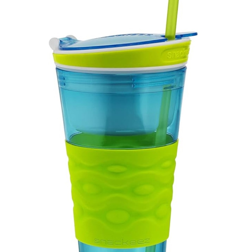 Blue, Orange and Green Snack and Drink Cup 16 oz